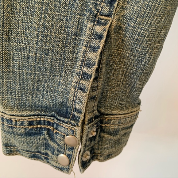 Jou Jou Ladies Vintage look Fitted zipper jean jacket size M - Picture 5 of 11